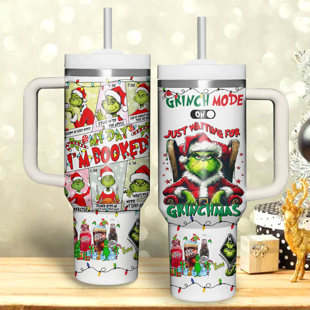 The Green Monster Tumbler with Handle DN100