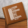 TheOriginalLegendLegendHusbandDaddyGrandpa PersonalizedLeatherWallet TI394 DSR1030 MKDEF
