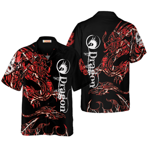 The Red Dragon Hawaiian Shirt