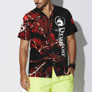 The Red Dragon Hawaiian Shirt