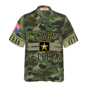 Veteran The US Army Hawaiian Shirt