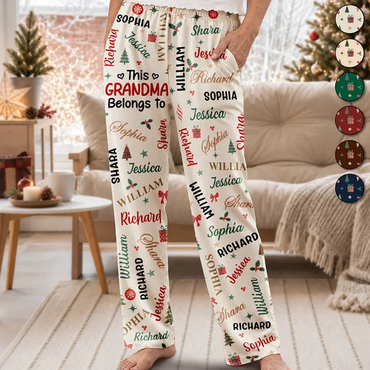 ThisGrandmaMommyBelongsToKidNames PersonalizedPajamaPants TS1159 CLA4036 MkDefault