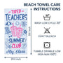 TiredTeacherSummerClub PersonalizedBeachTowel AT2226 DSR1033 MK 5