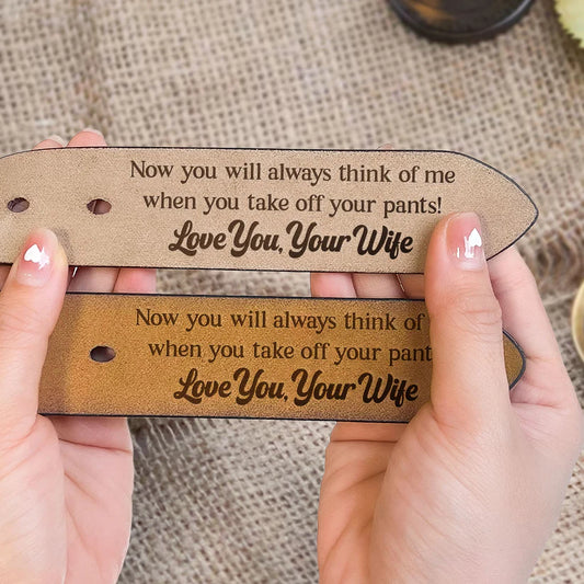 To Husband Boyfriend Valentines Father_S Day Gift Personalized Engraved Leather Belt_5