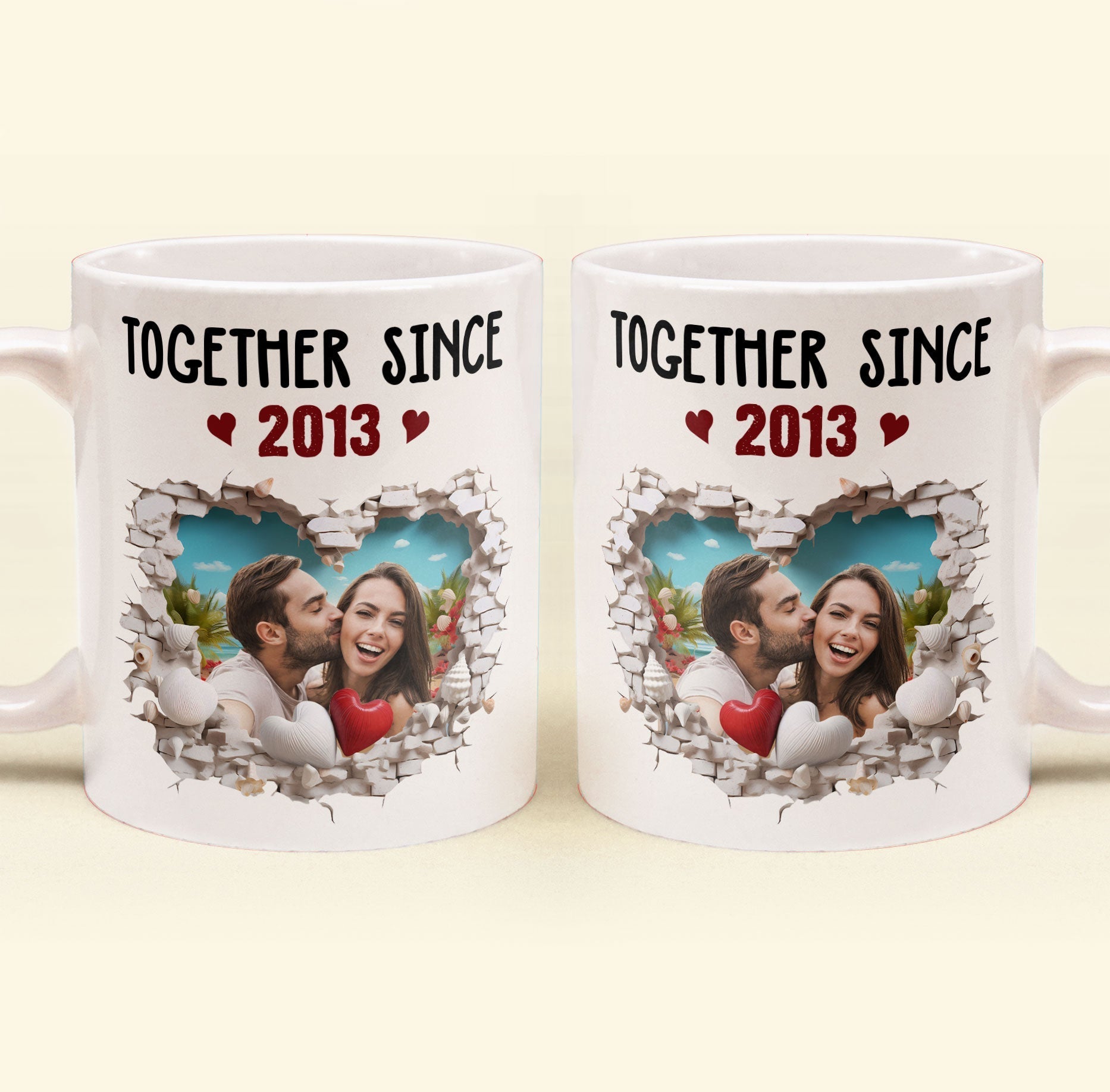 Together Since Anniversary Gift Personalized Photo Mug_1