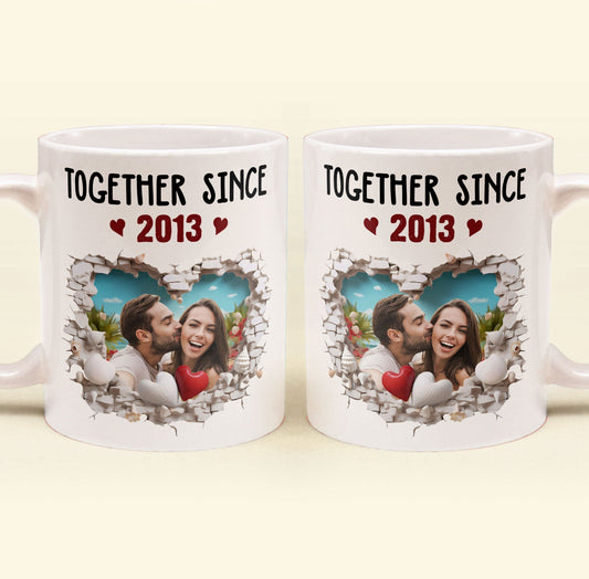 Together Since Anniversary Gift Personalized Photo Mug_1