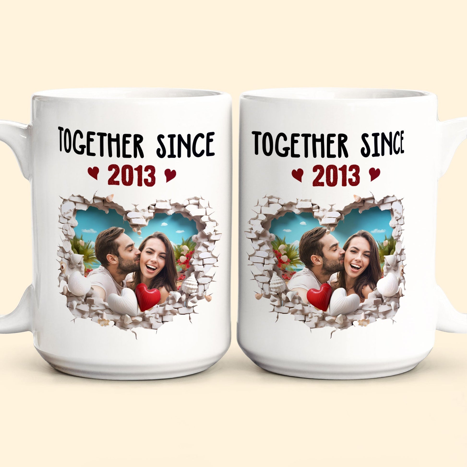 Together Since Anniversary Gift Personalized Photo Mug_4