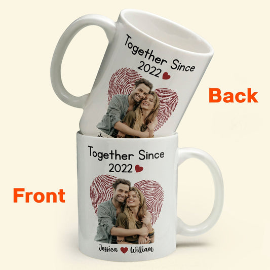 Together Since Picture Customized Personalized Mug Birthday Loving Valentine Gift For Husband Wife Life Partner Lover_3