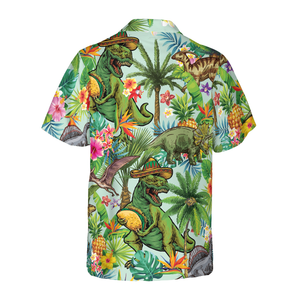 Tropical Dinosaur Hawaiian Shirt