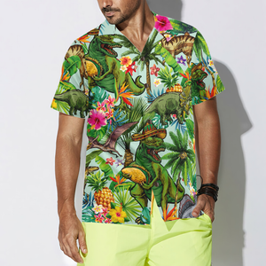 Tropical Dinosaur Hawaiian Shirt