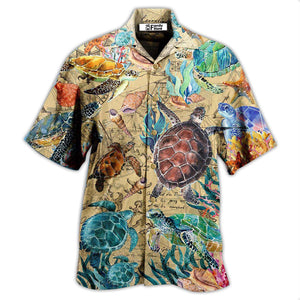 Turtle Under The Ocean - Hawaiian Shirt