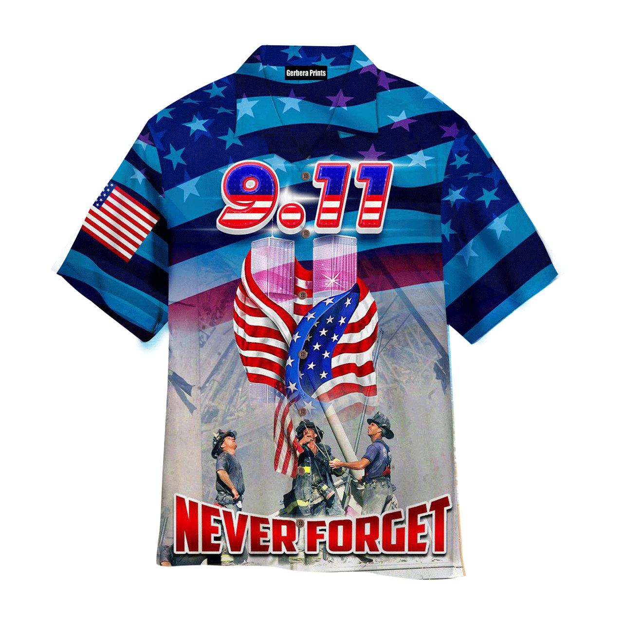 USA We Will Never Forget 911 Day Hawaiian Shirt