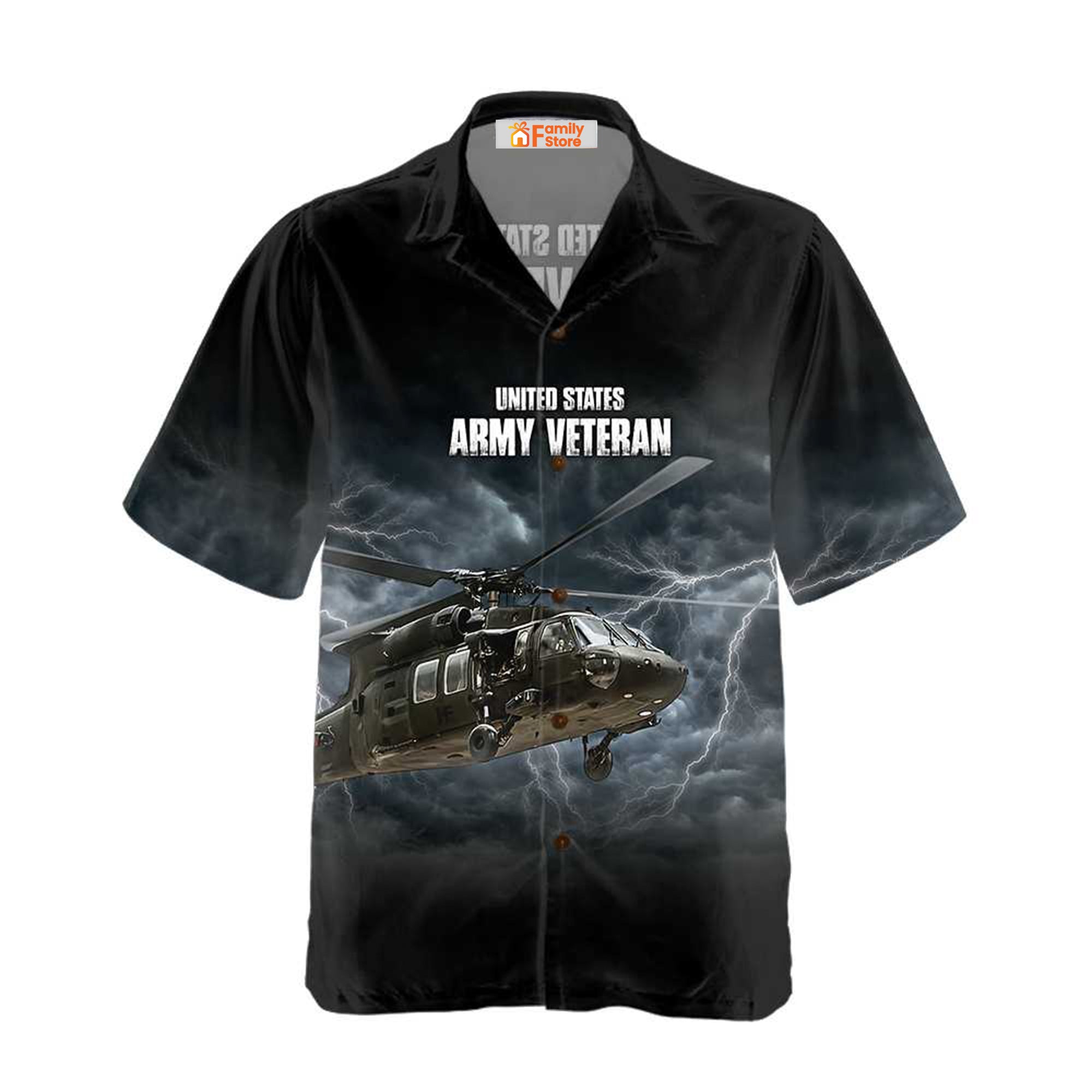 US Army Veteran Helicopter Hawaiian Shirt, Proud Helicopter Shirt