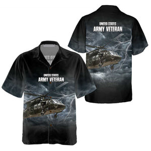 US Army Veteran Helicopter Hawaiian Shirt, Proud Helicopter Shirt