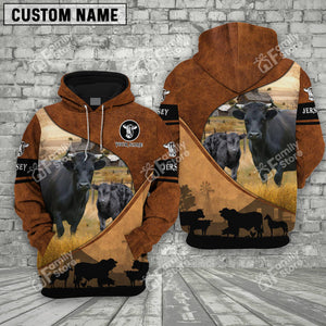 Personalized Uni Dexter Farming Dark Brown 3D Hoodie