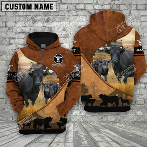 Personalized Uni Dexter Farming Dark Brown 3D Hoodie