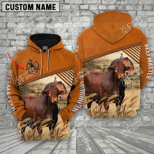 Personalized Name Uni Beefmaster Barn Farm 3D Hoodie