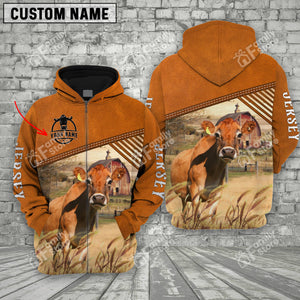 Personalized Name Uni Jersey Barn Farm 3D Hoodie