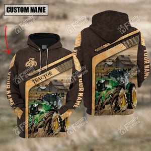 Personalized Uni Tractor On The Meadow Hoodie