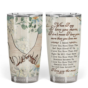 Couple Gifts, Birthday Gifts, Anniversary Gift, Grandparents Day Gifts - I Love You The Most, Couple Gift, Custom Tumbler, Travel Cup, Insulated 20oz Tumbler