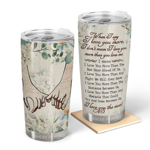 Couple Gifts, Birthday Gifts, Anniversary Gift, Grandparents Day Gifts - I Love You The Most, Couple Gift, Custom Tumbler, Travel Cup, Insulated 20oz Tumbler