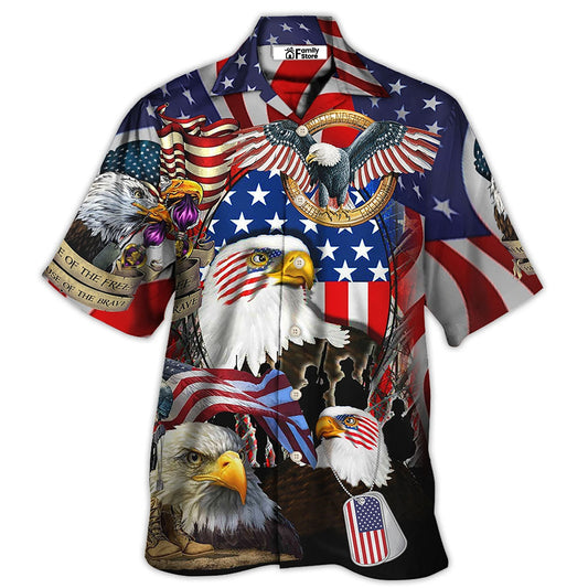 VeteranATrueHeroIsMeasuredByStrengthOfHisHeartWithEagle HawaiianShirt