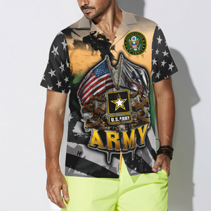 Veteran Proudly Served The US Army Hawaiian Shirt