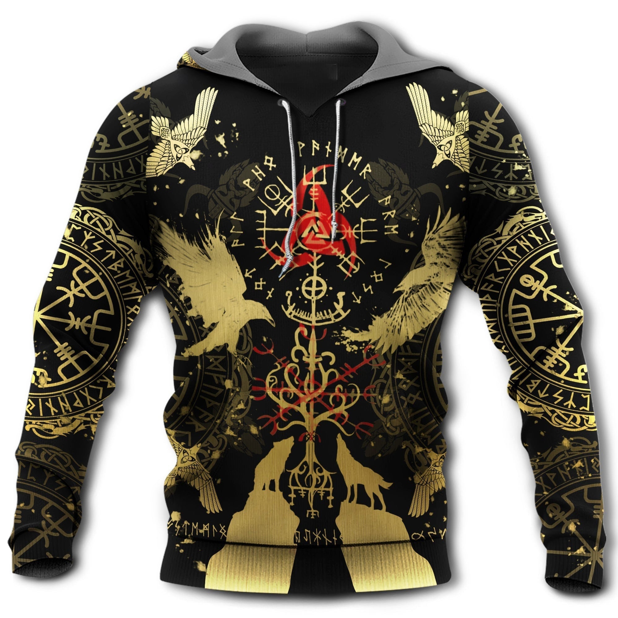 Viking Blood With Black Yellow and Red - Hoodie