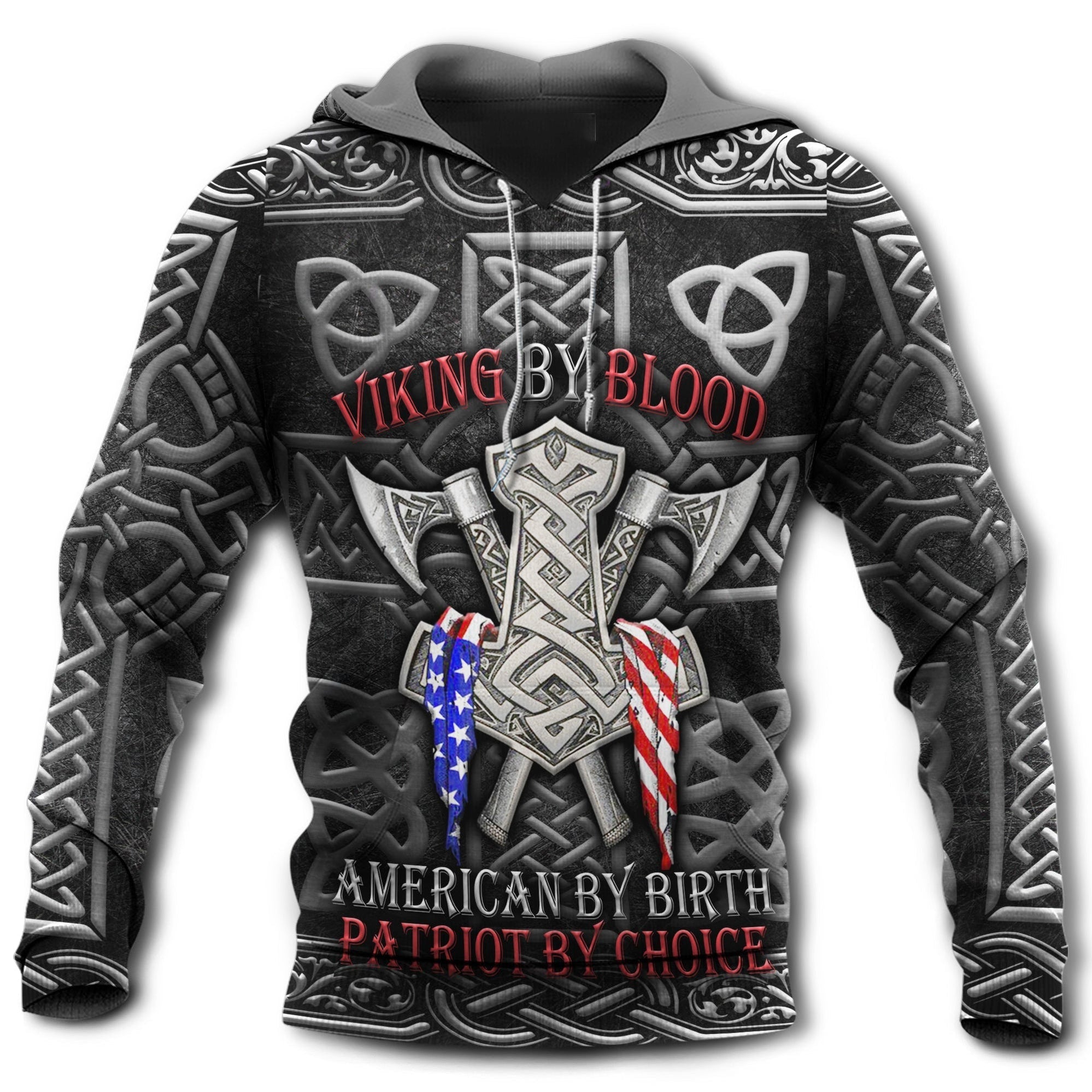 Viking By Blood Amazing American - Hoodie
