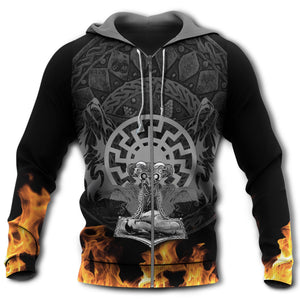 Viking Fire Black - Hoodie