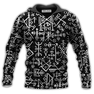 Viking Nordic Futhark Viking Classic Style - Hoodie