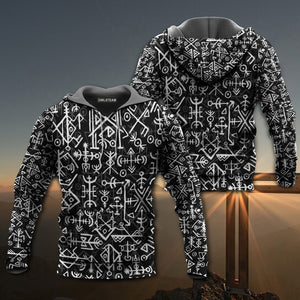 Viking Nordic Futhark Viking Classic Style - Hoodie