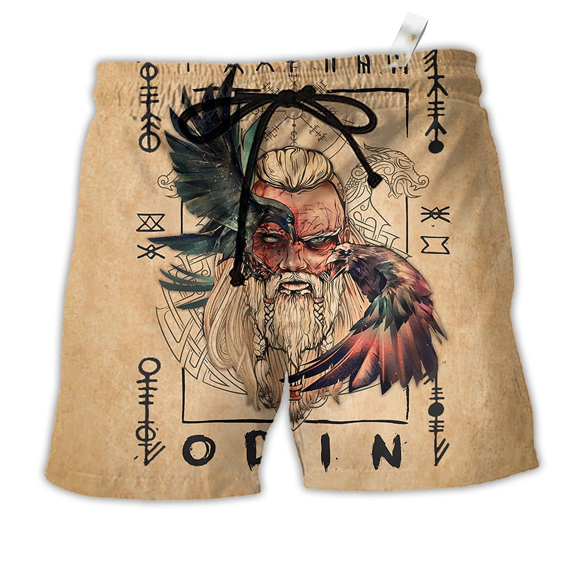 Viking Odin Sign Old Man Beach Short
