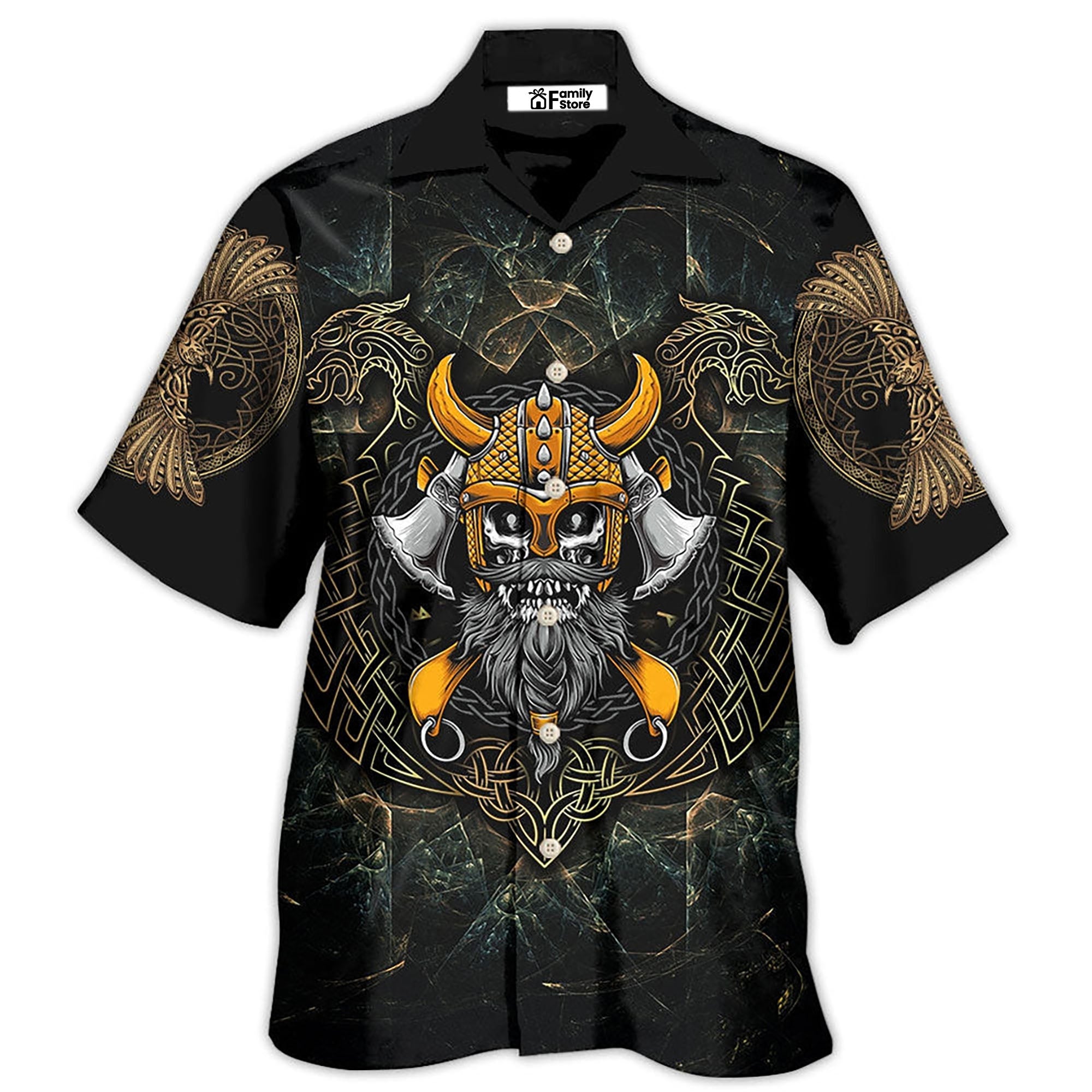 Viking Skull King Darkness Hawaiian Shirt