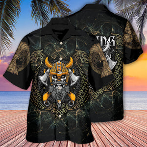 Viking Skull King Darkness Hawaiian Shirt