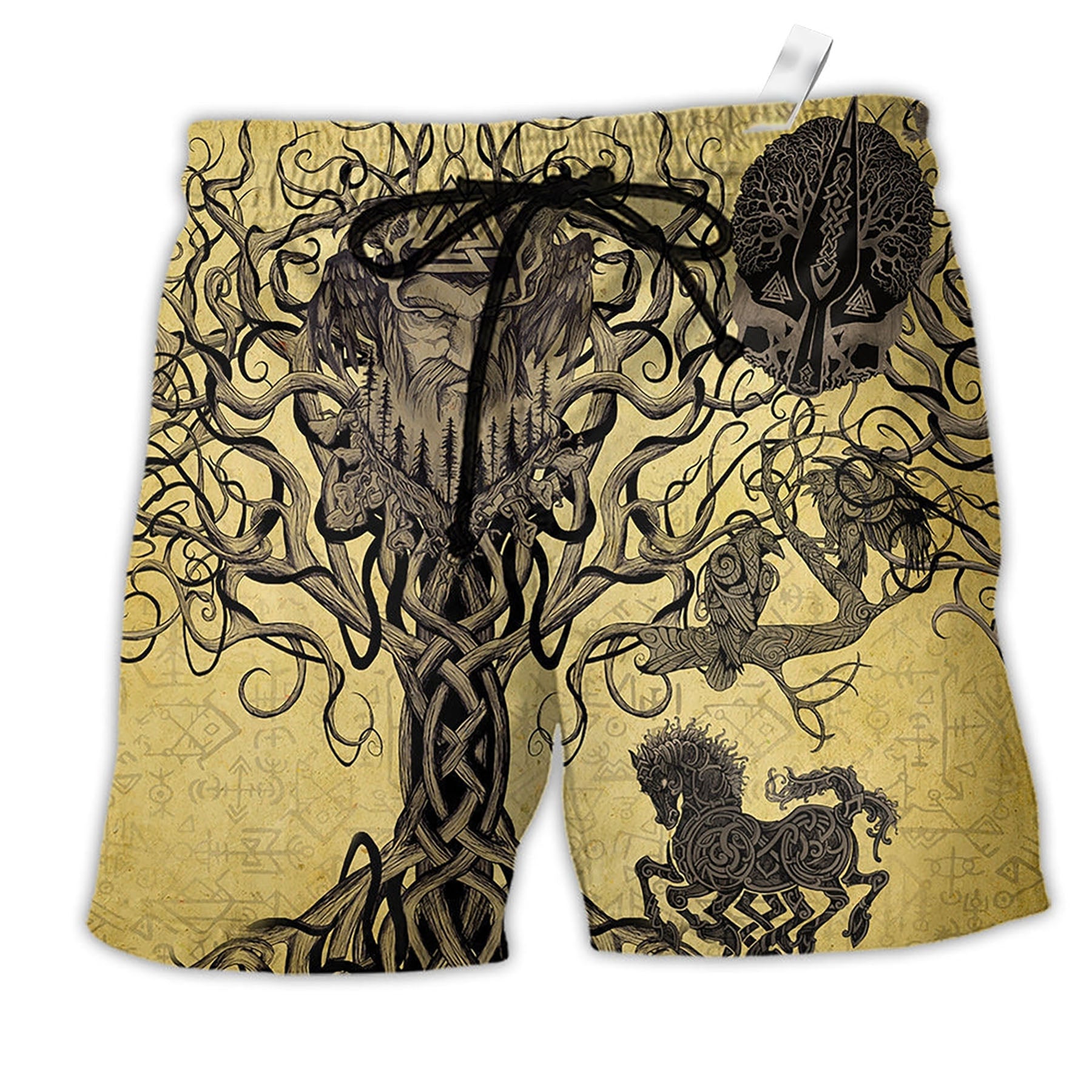 Viking Victory Life Style With Vintage Style Beach Short