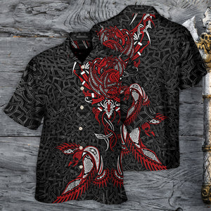 Viking War Raven Life Style Hawaiian Shirt