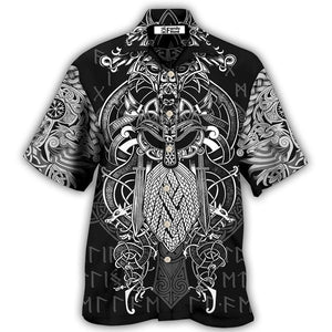 Viking Warrior Blood Pattern Hawaiian Shirt