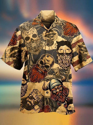 Viking Warrior Life Style Hawaiian Shirt