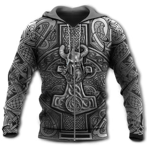 Viking Warrior Metal Personalized - Hoodie
