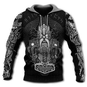 Viking Warrior Thor God Of Thunder - Hoodie