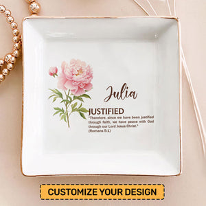 Meaning Of Your Name - Personalized Jewelry Dish - Gift For Grandma, Mom, Girlfriend, Wife, Bestie, Sister - NH96