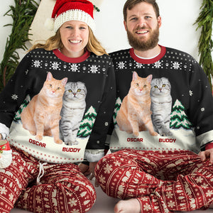 Custom Photo Merry Christmas, My Fur Babies - Personalized Ugly Sweater - Christmas Gift For Pet Owners, Pet Lovers NH96