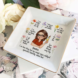 My Morning Affirmation - Personalized Jewelry Dish - Gift For Mom, Girlfriend, Wife, Bestie, Sister - CLGOD04 NH96