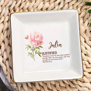 Meaning Of Your Name - Personalized Jewelry Dish - Gift For Grandma, Mom, Girlfriend, Wife, Bestie, Sister - NH96