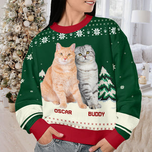 Custom Photo Merry Christmas, My Fur Babies - Personalized Ugly Sweater - Christmas Gift For Pet Owners, Pet Lovers NH96