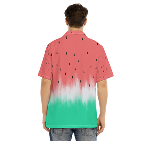 Watermelon Green And Pink Aloha Hawaiian Shirts For Men & Women