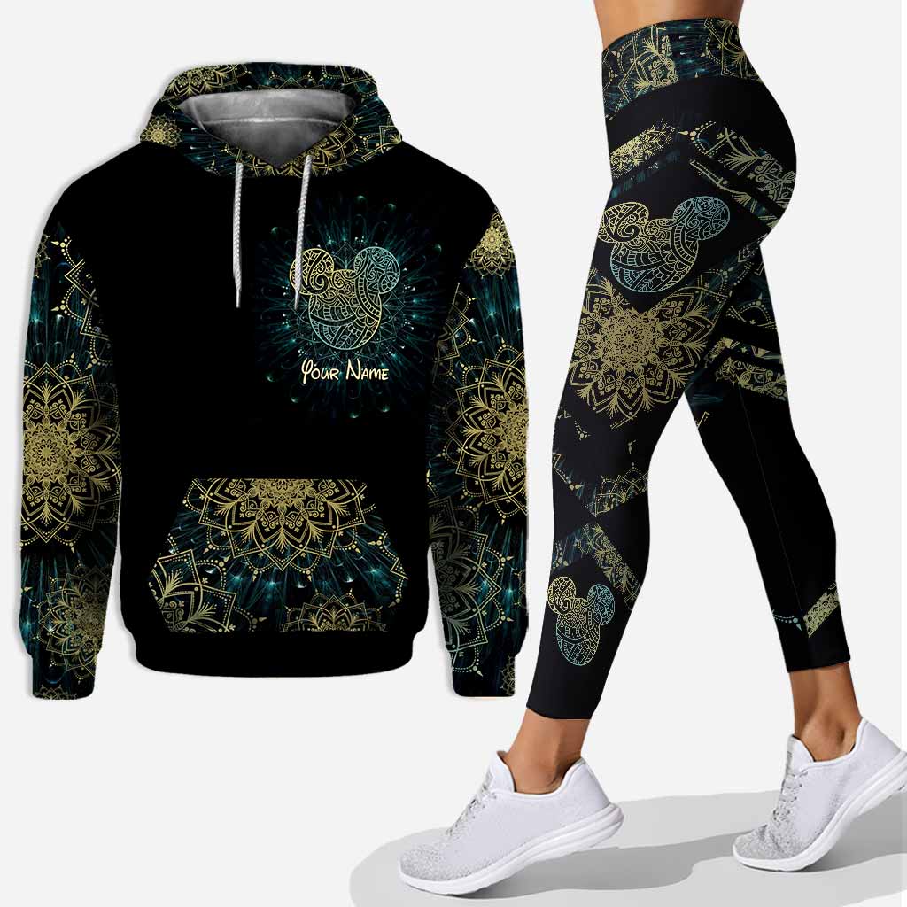 We Are Never Too Old For Magic Mandala Mouse Ears - Personalized Hoodie and Leggings - DN100