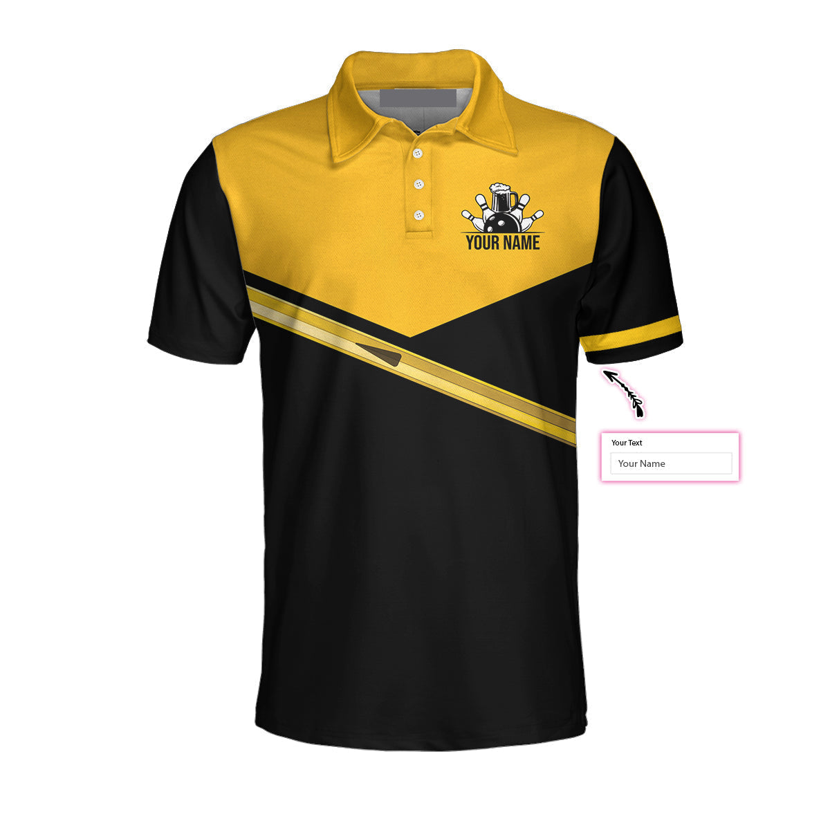 Personalized Weekend Forecast Bowling With A High Chance Of Drink Custom Polo Shirt