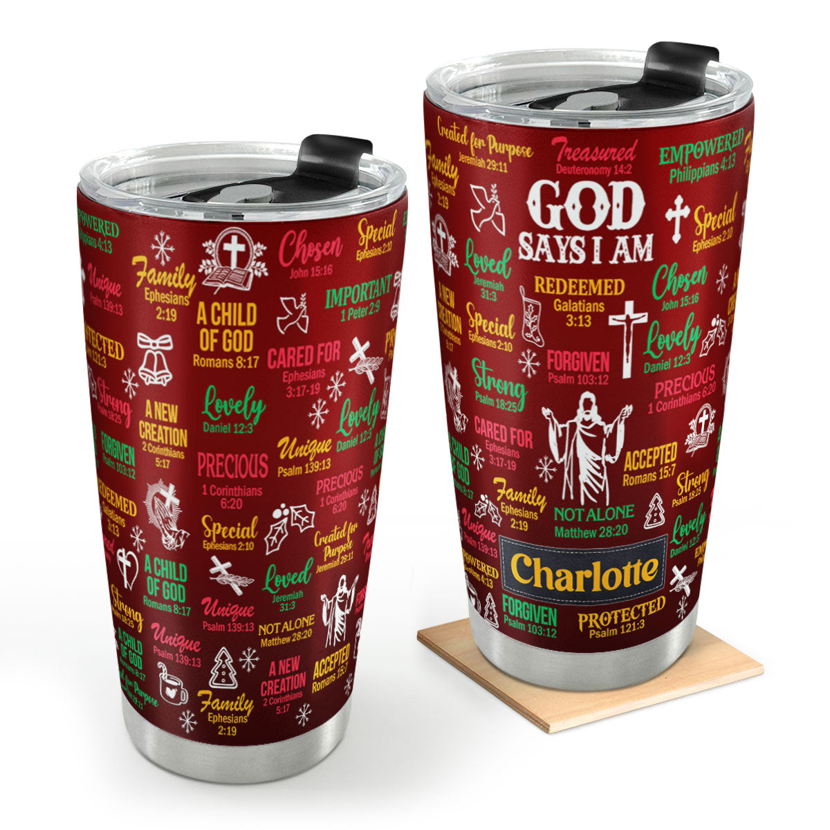 What God Says About You | Personalized Stainless Steel Tumbler